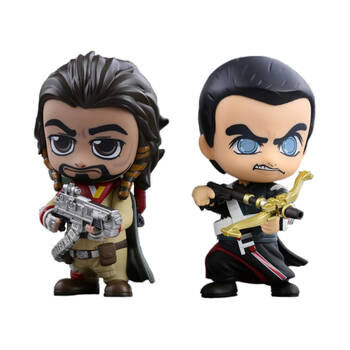 2pc  Star Wars Rogue One Chirrut & Baze Cosbaby Action Figure Toy Set