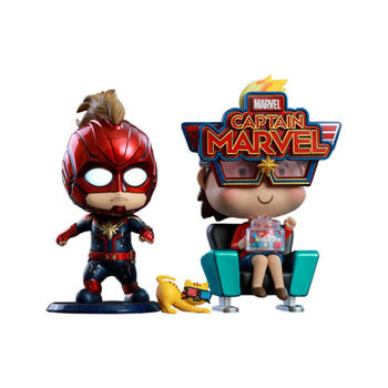  Captain Marvel & Movbi 2019 Cosbaby Set Action Figure Toy