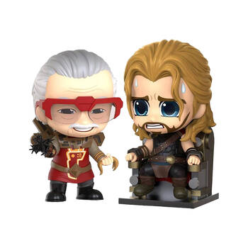  Thor 3 Ragnarok Thor & Stan Lee Cosbaby Action Figure Toy