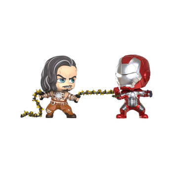 Iron Man 2 Whiplash and Iron Man Mark V Cosbaby Action Figure Set