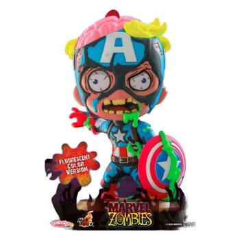 Marvel Zombies Comics Captain America Fluorescent Cosbaby Figure Toy