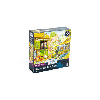 250pc House of Puzzles Board Down On The Farm Jigsaw Puzzles Toys 48x34cm 3y+