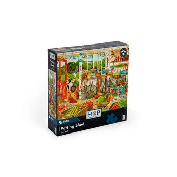 1000pc House of Puzzles Board Potting Shed Kids Jigsaw Puzzles Toys 69x48cm 3y+