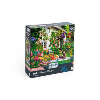 500pc House of Puzzles Board Teddy Bears Picnic Jigsaw Puzzles Toys 69x48cm 3y+