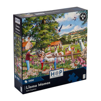 1000pc House Of Puzzles Llama Mamas 48x69cm Jigsaw Puzzle 3y+