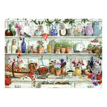 500pc House Of Puzzles Posies & Produce Big 48x69cm Jigsaw Puzzle 3y+