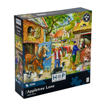 1000pc House Of Puzzles Appletree Lane 48x69cm Jigsaw Puzzle 3y+