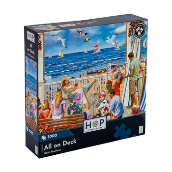 1000pc House Of Puzzles All On Deck 48x69cm Jigsaw Puzzle 3y+