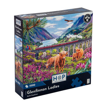 1000pc House Of Puzzles Glenfinnan Ladies 48x69cm Jigsaw Puzzle 3y+