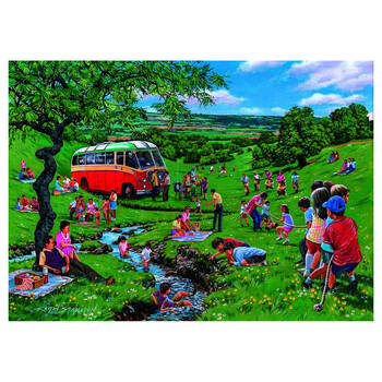 500pc House Of Puzzles Sunday Picnic 34x48cm Jigsaw Puzzle 3y+