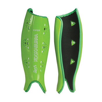 Kookaburra Viper Field Hockey Shinguards Pair Lime Size Medium