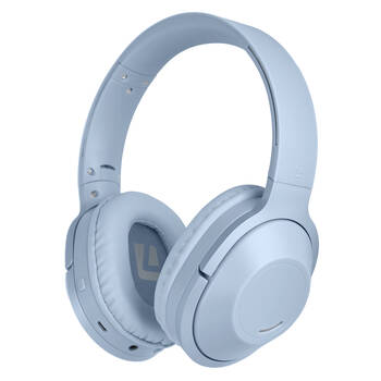 Liquid Ears Wirefree Over-Ear Foldable Headphones Blue