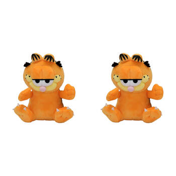 2PK Garfield Small Plush Soft Stuffed Animal Toy Kids - Orange 3y+