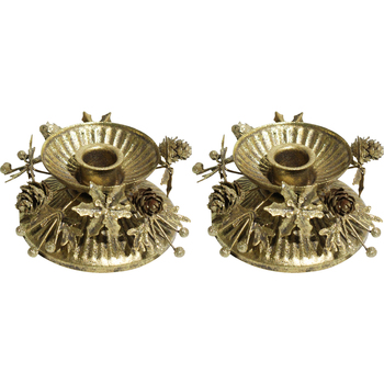 2PK LVD 12x12cm Metal Candle Holder Home/Living Room Decor