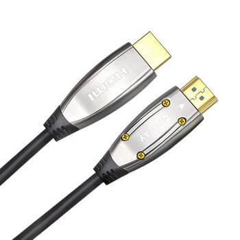 Cruxtec 20M HDMI 2.1 8K Optical Fiber Cable - Space Grey