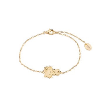 Couture Kingdom Sanrio Precious Metal Hello Kitty Bracelet 17cm - Gold