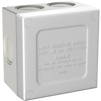 WEATHERPROOF SUNSET SWITCH LIGHT SENSOR / TIMER / ECO