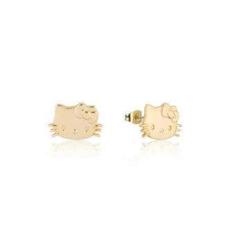 Couture Kingdom Sanrio Precious Metal Hello Kitty Stud Earrings - Gold