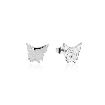 Couture Kingdom Sanrio Precious Metal Kuromi Stud Earrings - Silver