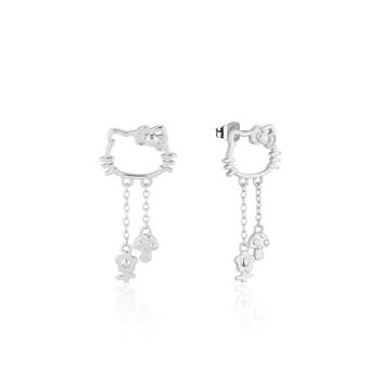 Couture Kingdom Sanrio Precious Metal Hello Kitty Stud Earrings - Silver
