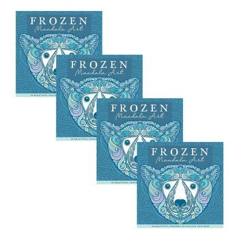 4PK Townhouse Mandala Poster Art: Frozen Coloring Activity for Kids