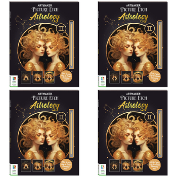 4PK Art Maker Picture Etch Astrology Creative Scratch Art 