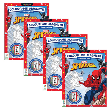 4PK Kaleidoscope Colour-Me-Magnets Spider-Man Kids Craft Book 3y+