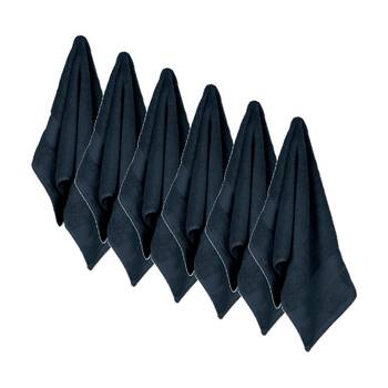 6x Ardor St Regis Collection 40x70cm Hand Towel 600GSM Soft Cotton Navy