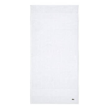 Lacoste LLECROCO Soft Organic Cotton Guest Towel Blanc 40x60cm