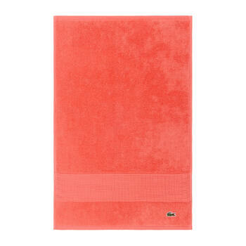 Lacoste L Lecroco Guest Towel Absorbent 100% Cotton 600gsm 40x60cm Red