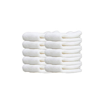 10PK Jason Commercial J-Dry Luxe Hand Towel 45x65cm - White