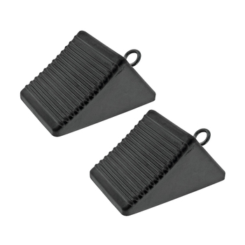 2PK Hulk 4x4 Solid Rubber Wheel Chock w/ Metal Eyebolt