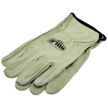 2pc Hulk Pig Grain Leather Rigger Recovery Gloves Pair Green