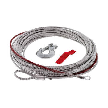 Hulk 8.3mm Galvanised Steel Winch Cable Replacement Kit 28m Grey