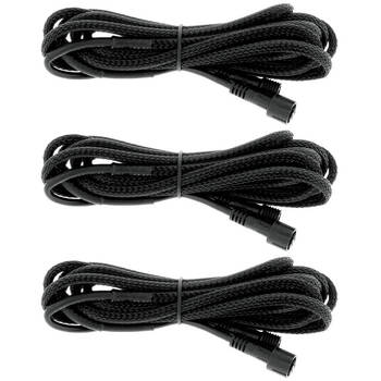 3PK Hulk Pro Textured Keypad Extension Cable Suits HU1300 2.4m Black