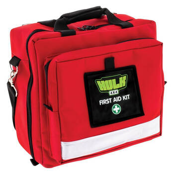 Hulk Adventurer 4WD First Aid Kit w/ Reflective Strip Case Red