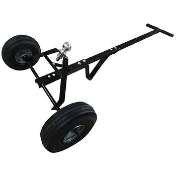 Hulk Heavy Duty Powder Coated Steel Caravan Trailer Dolly Black
