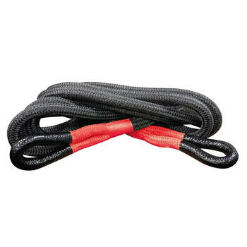 Hulk 13T Kinetic Recovery Synthetic Rope 22mm x 9m Black/Red