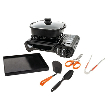 Hulk 4x4 Portable Gas Stove Mega Kit w/ Pot/Lid/Tools/Case