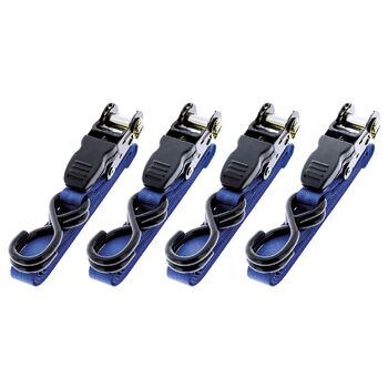4pc Hulk 4x4 Ratchet Tie Down Straps 4.5m