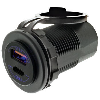 Hulk Dual USB Socket Quick Charge QC3.0 & QC4.0 Blue Illumination