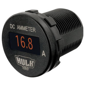 Hulk OLED Display Vehicle DC Ammeter 12-24V Amber Illumination