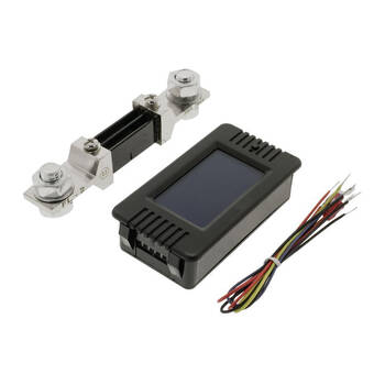 Hulk LCD Real Time Battery Voltage and Capacity Meter w/ 300A Shunt Black