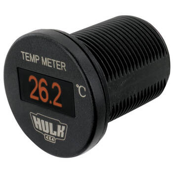 Hulk OLED Display Compact Vehicle Temperature Meter Monitor Black