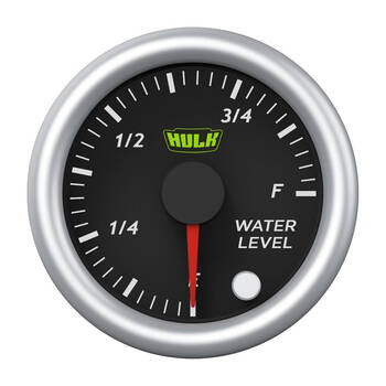 Hulk Pro Vehicle Engine Water Level Analogue Gauge 52mm Black/Silver