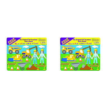 2x Felt Creations Construction Kids/Children Fabric Art Kit 3y+