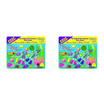 2x Felt Creations Aquatic Diving Kids/Children Fabric Art Kit 3y+