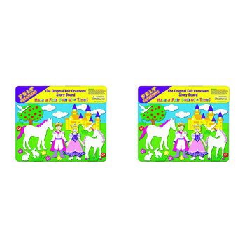 2x Felt Creations Princess Castle Kids/Children Fabric Art Kit 3y+