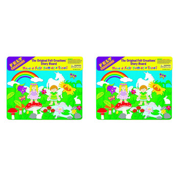 2x Felt Creations Flower Fairy Kids/Children Fabric Art Kit 3y+