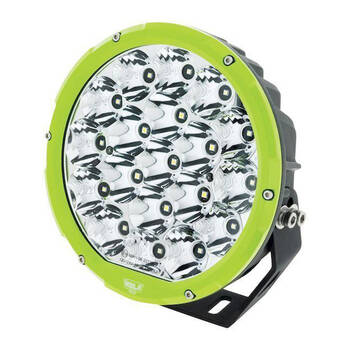 Hulk Round LED Driving Vehicle Car Light Beam 7inch Green Bezel